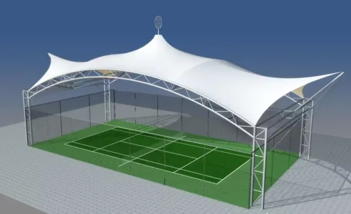 Canopy Membrane Lapangan di Banjar